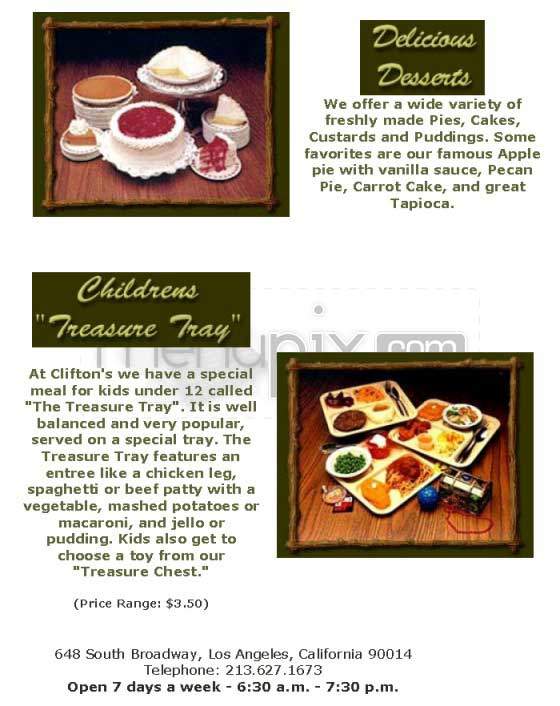 Clifton's Brookdale - Los Angeles, CA menu_pic