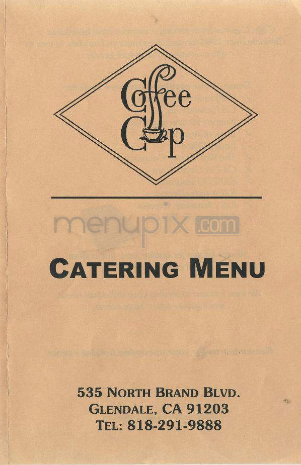Coffee Cup Of Glendale - Glendale, CA menu_pic