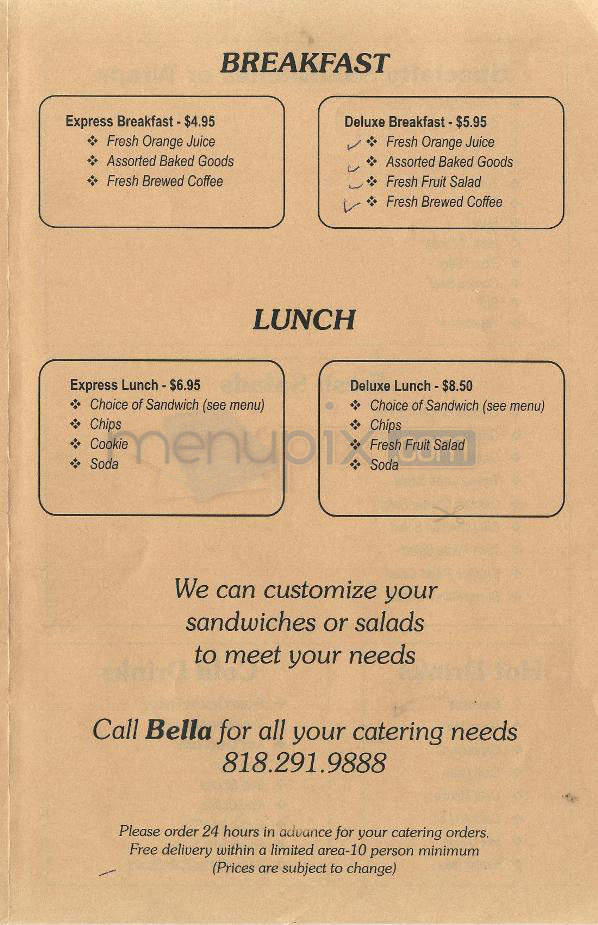 Coffee Cup Of Glendale - Glendale, CA menu_pic