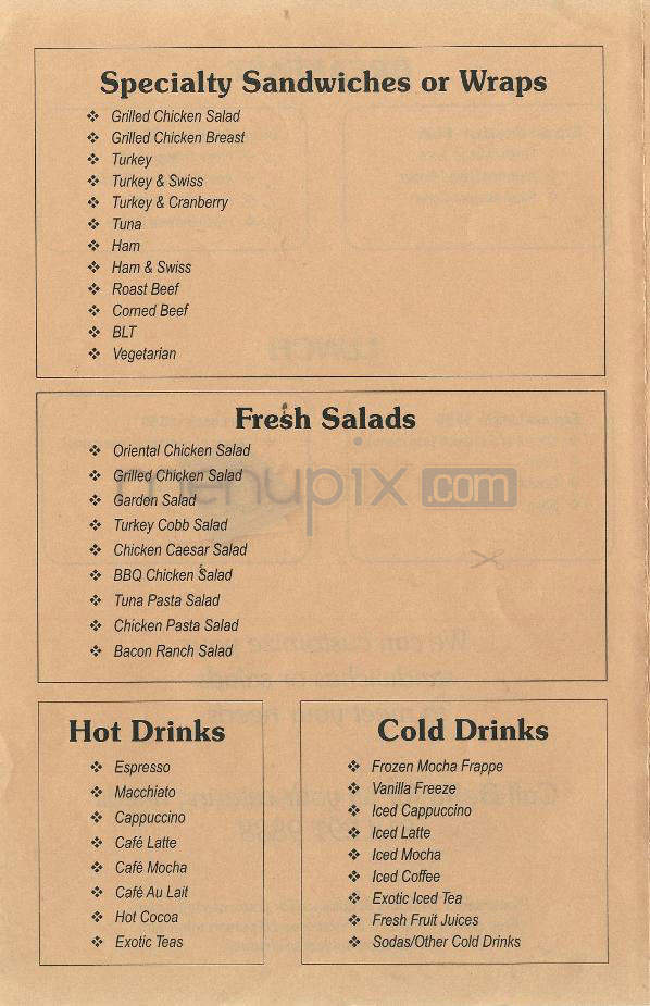 Coffee Cup Of Glendale - Glendale, CA menu_pic