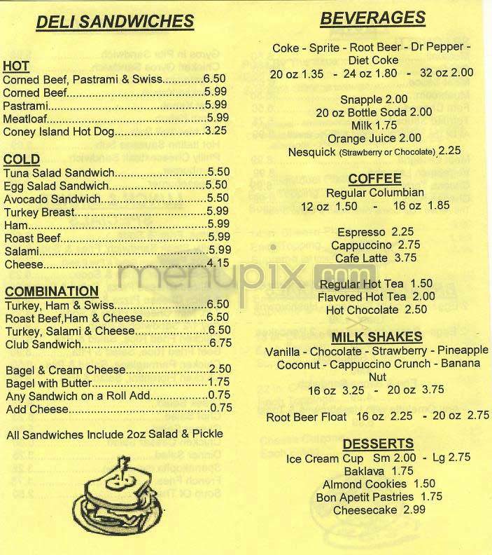 Combo's Pizza & Deli - Los Angeles, CA menu_pic