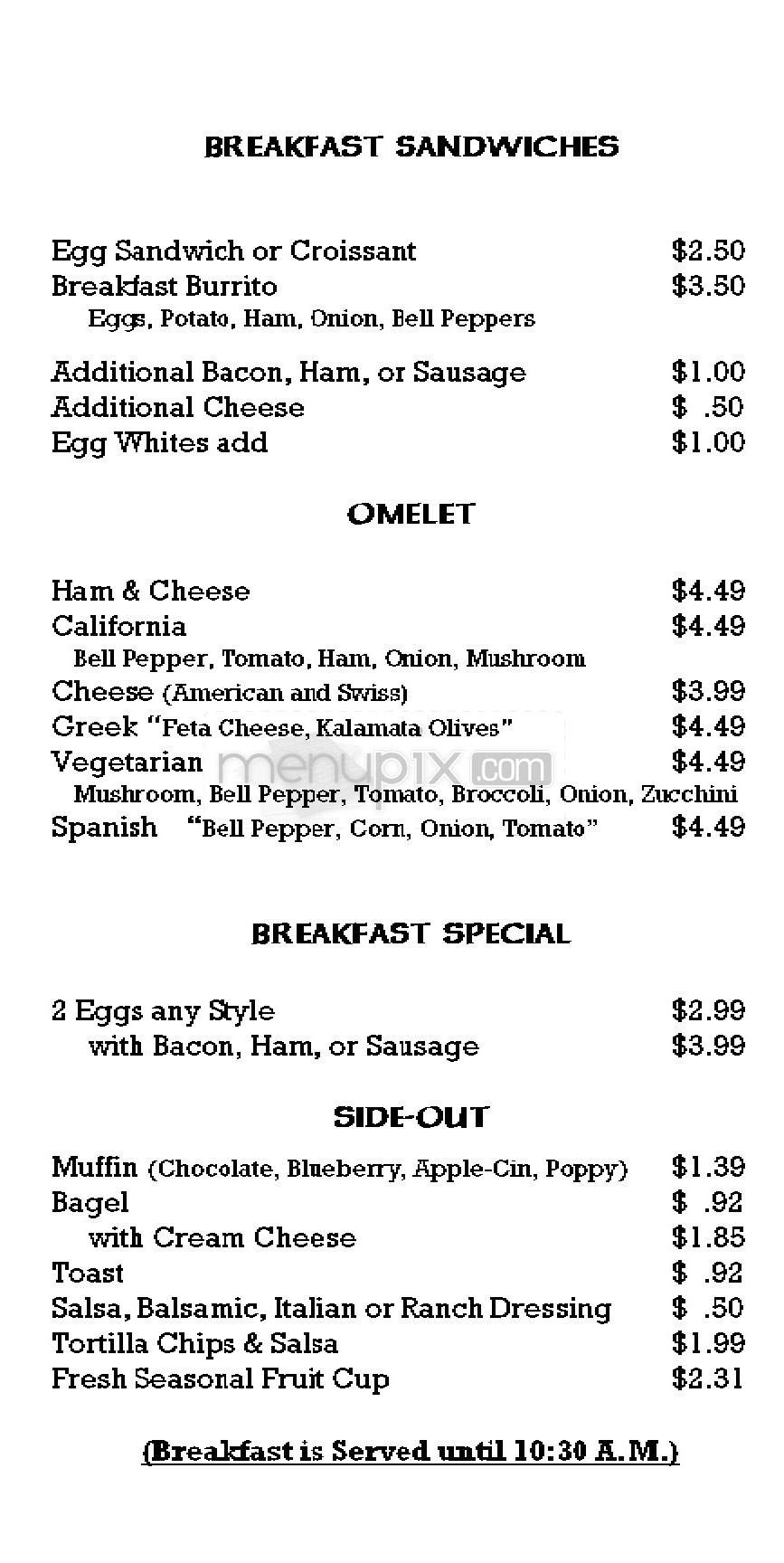 Court Cafe - Woodland Hills, CA menu_pic
