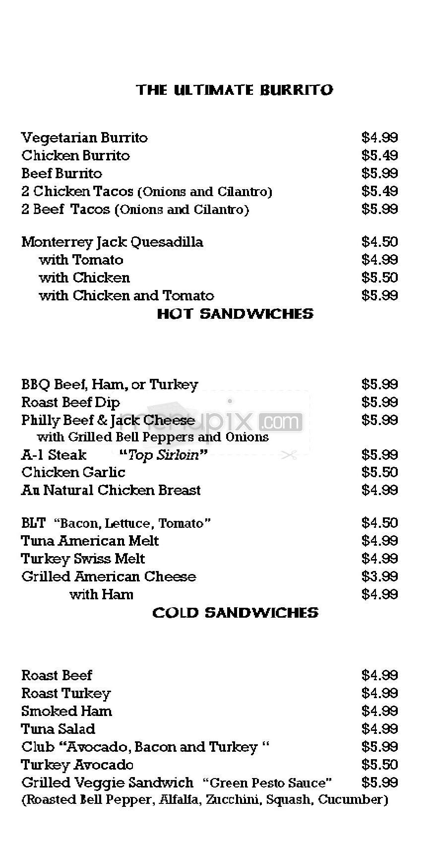 Court Cafe - Woodland Hills, CA menu_pic