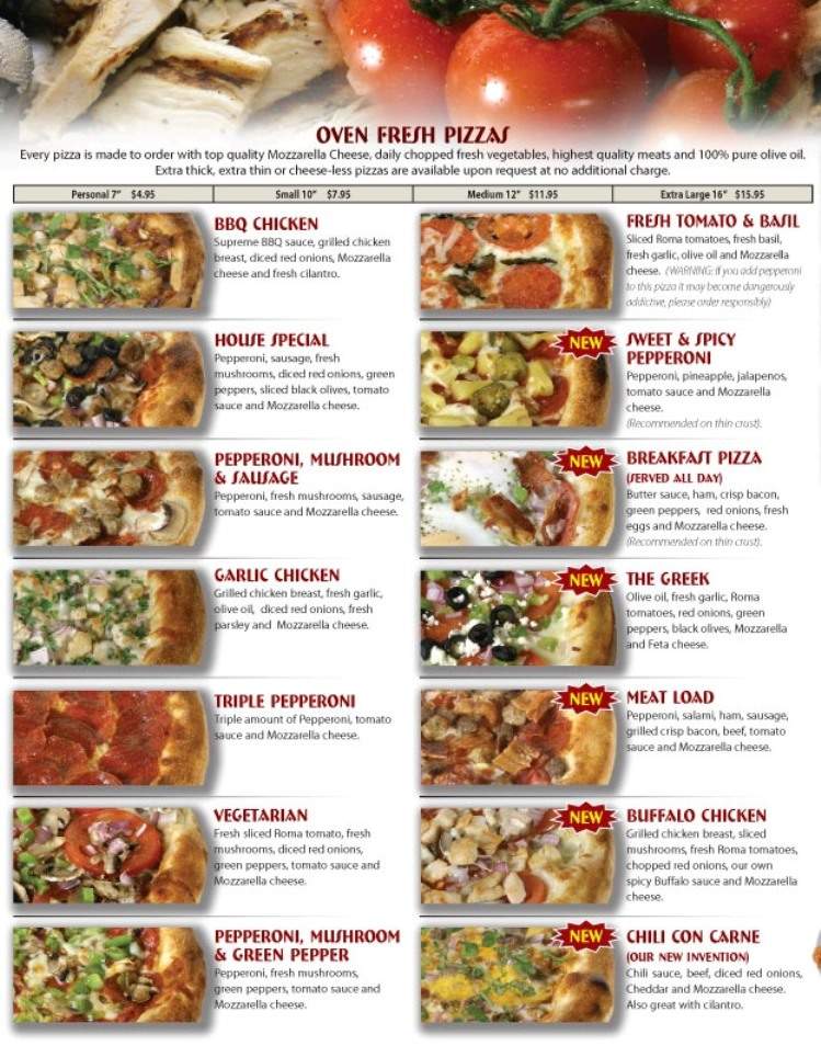 Crispy Crust - Los Angeles, CA menu_pic