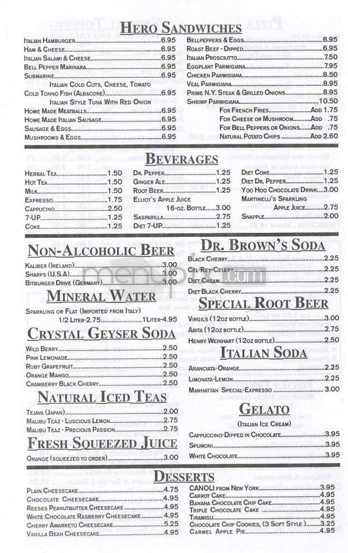 Damiano Mr. Pizza - Los Angeles, CA menu_pic