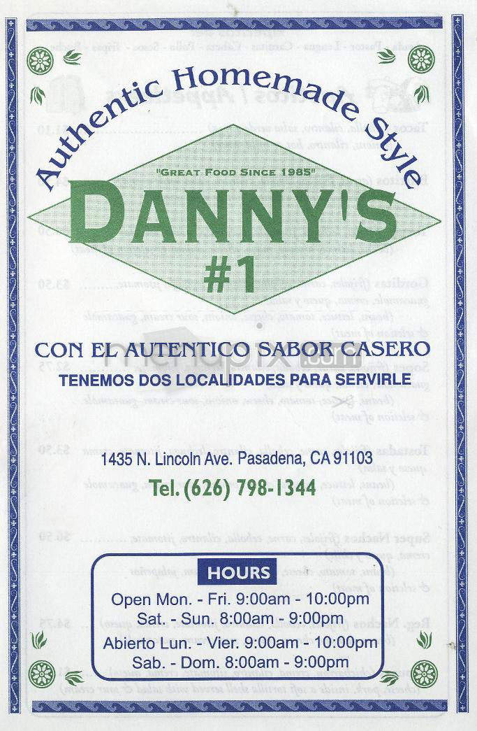 /203967/Dannys-Taco-Restaurant-Pasadena-CA - Pasadena, CA