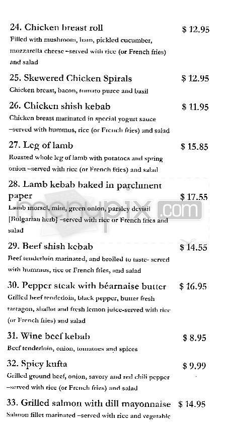 Danube - Los Angeles, CA menu_pic
