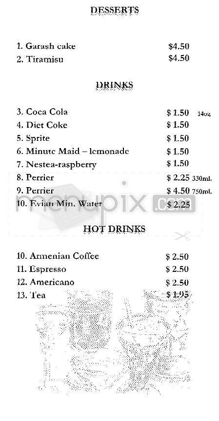Danube - Los Angeles, CA menu_pic
