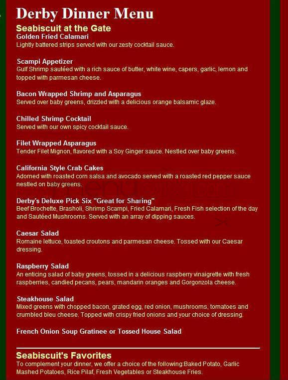 The Derby - Arcadia, CA menu_pic