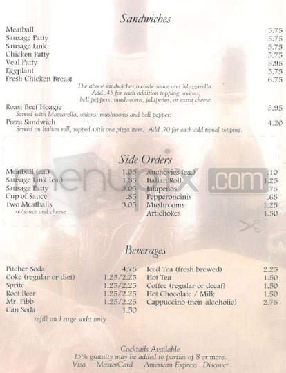 Domenico's Italian Restaurant - Pasadena, CA menu_pic