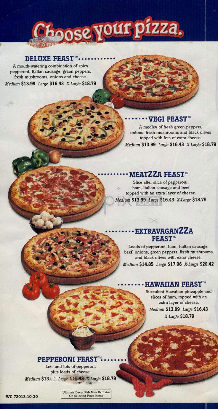 Menu Of Domino S Pizza In Los Angeles Ca 90027