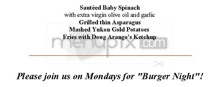 Doug Arango's - West Hollywood, CA menu_pic