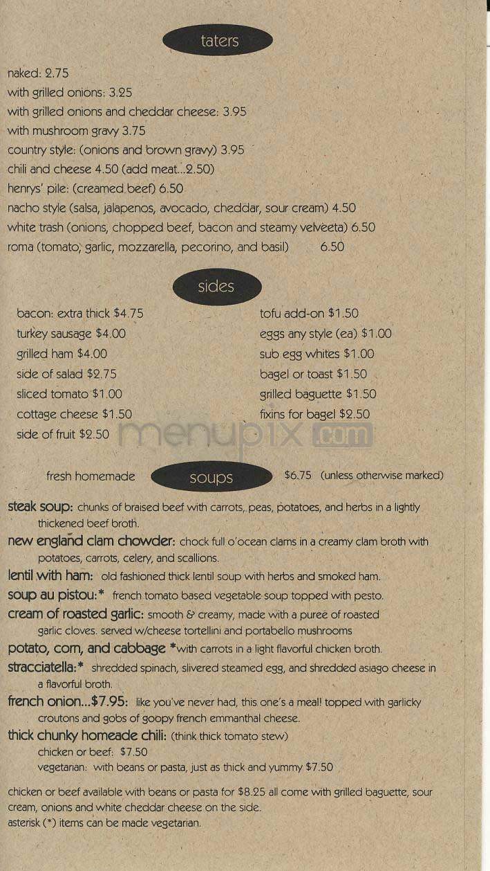 Doughboys - Los Angeles, CA menu_pic