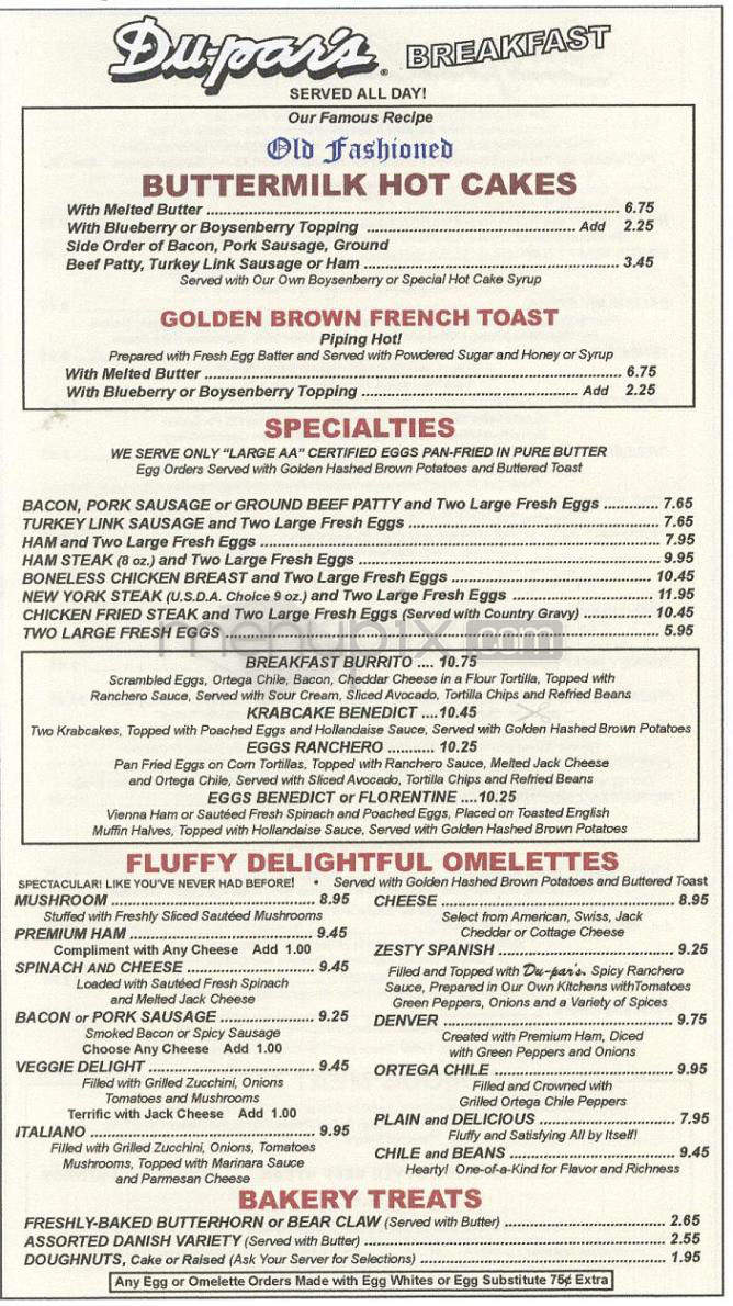 Du Par's - Los Angeles, CA menu_pic