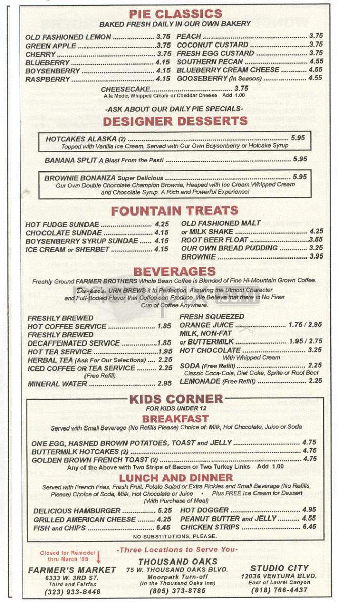 Du Par's - Los Angeles, CA menu_pic