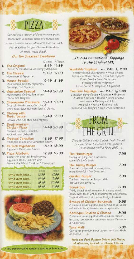 Earth Wind & Flour - Santa Monica, CA menu_pic