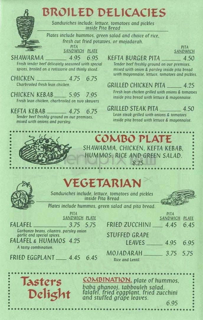 Eat A Pita - Los Angeles, CA menu_pic
