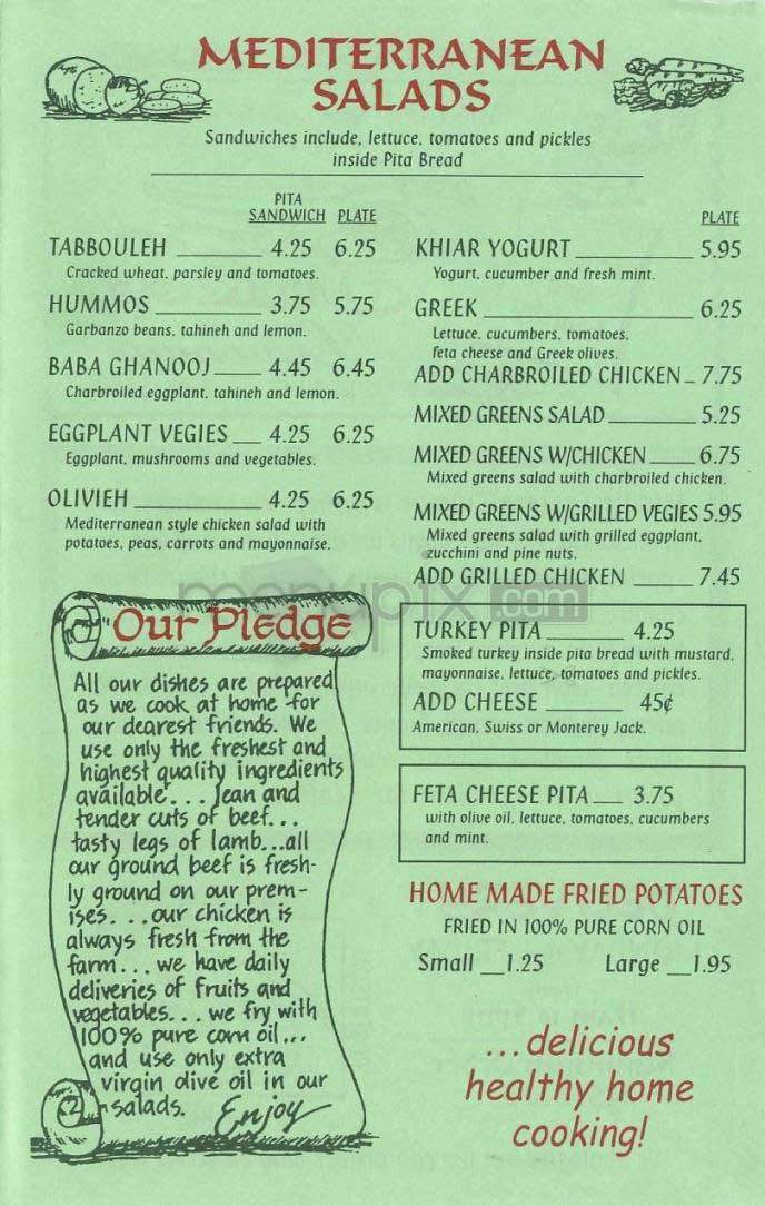 Eat A Pita - Los Angeles, CA menu_pic