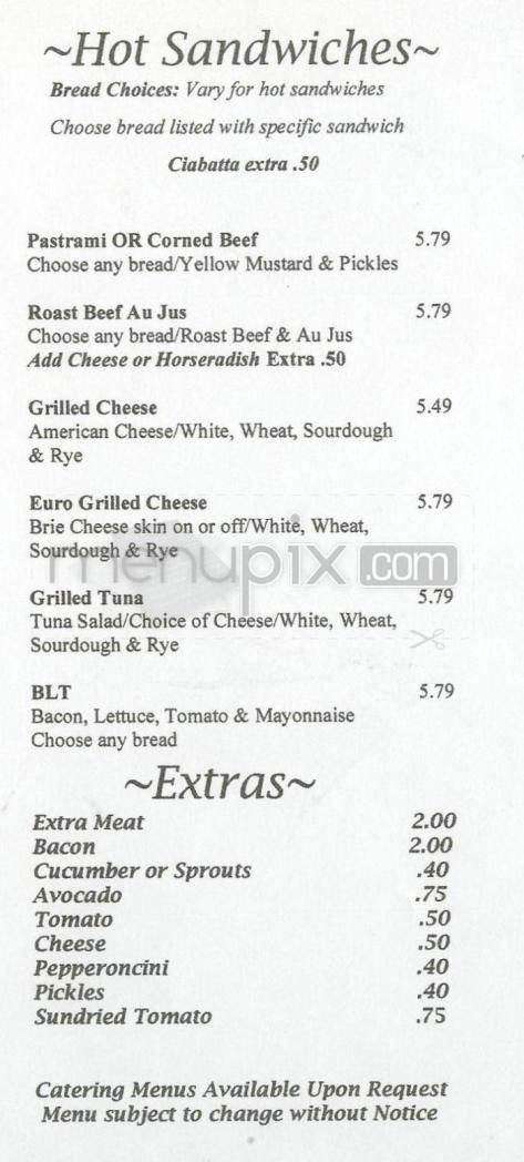 Eddie's Market - Pasadena, CA menu_pic