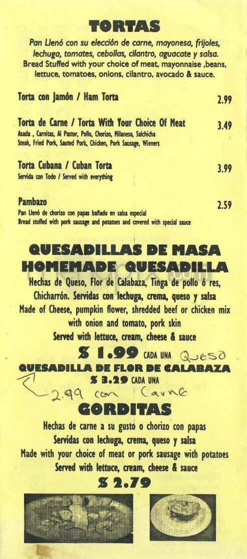 El Guero Restaurante - Pasadena, CA menu_pic