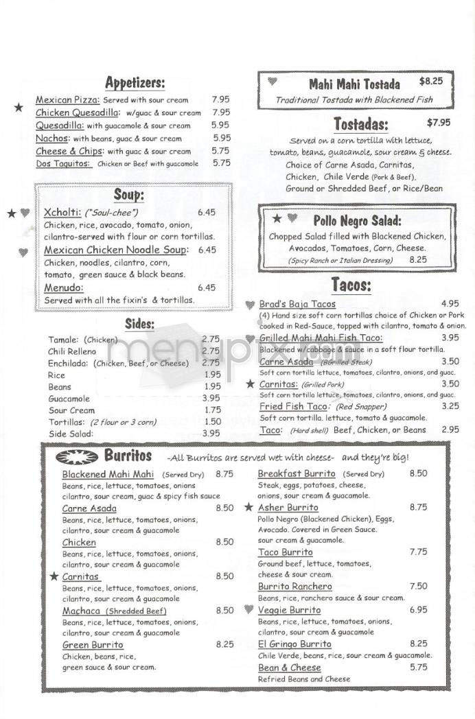 El Gringo Manhattan - Manhattan Beach, CA menu_pic