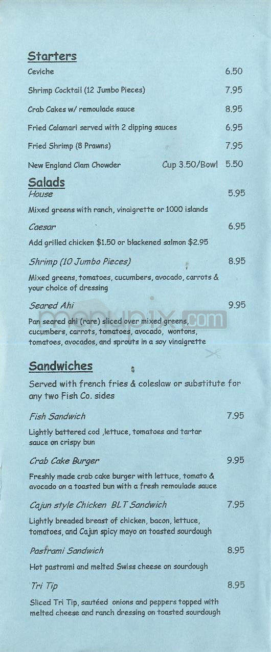 El Segundo Fish Co - El Segundo, CA menu_pic