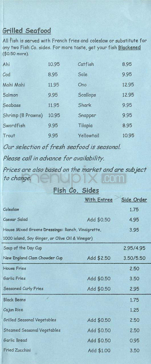 El Segundo Fish Co - El Segundo, CA menu_pic