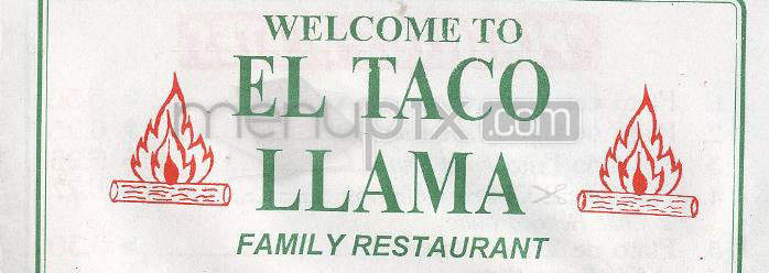 El Taco Llama Restaurant - Canoga Park, CA menu_pic