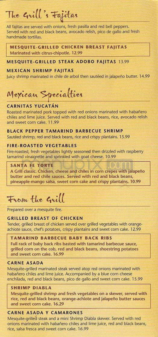 El Torito Grill - Beverly Hills, CA menu_pic