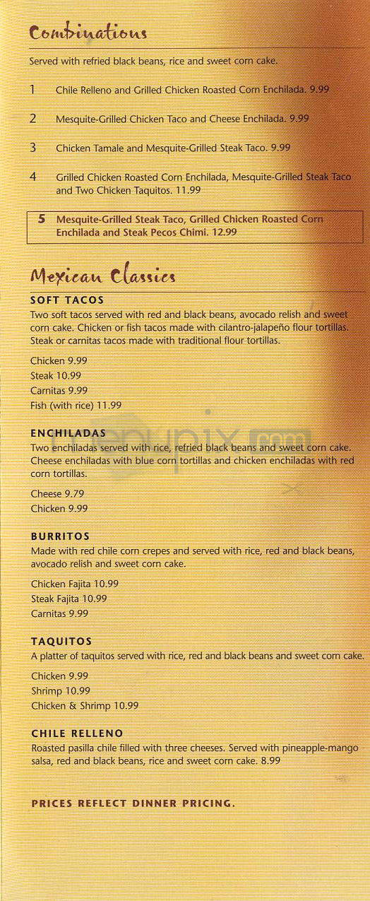 El Torito Grill - Beverly Hills, CA menu_pic