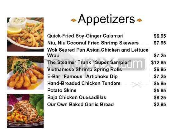Elephant Bar & Restaurant - Burbank, CA menu_pic
