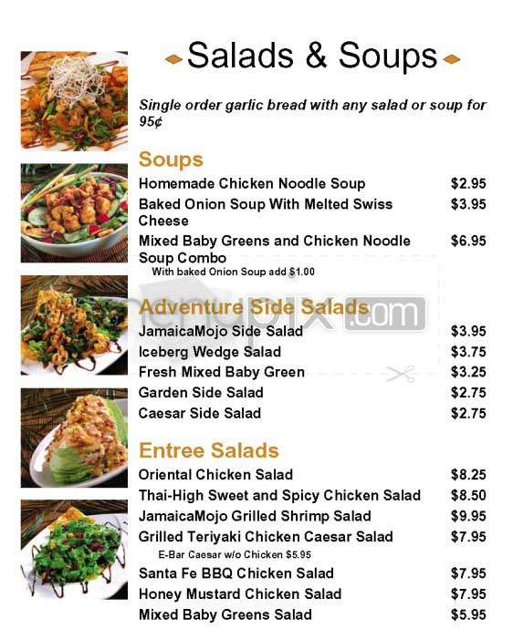 Elephant Bar & Restaurant - Burbank, CA menu_pic