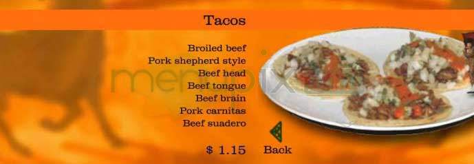 El Taurino - Los Angeles, CA menu_pic