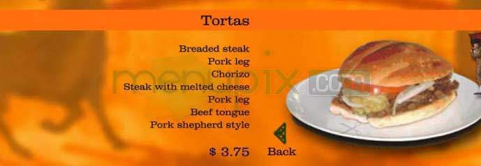 El Taurino - Los Angeles, CA menu_pic
