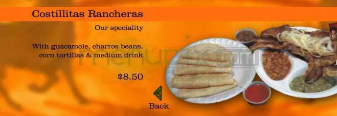 El Taurino - Los Angeles, CA menu_pic