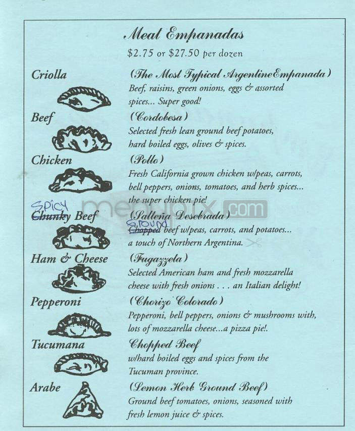 Empanada's Place - West Hollywood, CA menu_pic