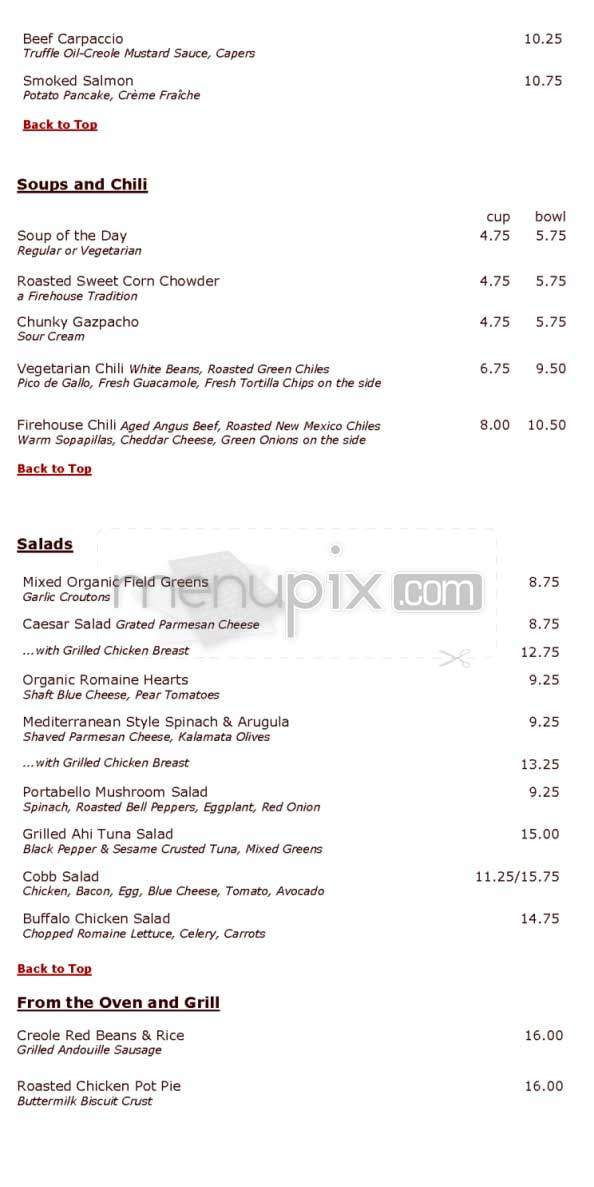 Engine Co No 28 - Los Angeles, CA menu_pic
