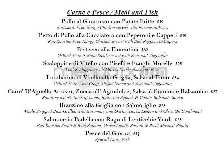 Enoteca Drago - Beverly Hills, CA menu_pic