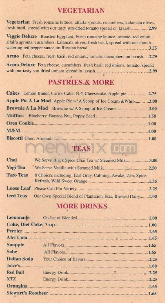 Equator Cafe - Pasadena, CA menu_pic