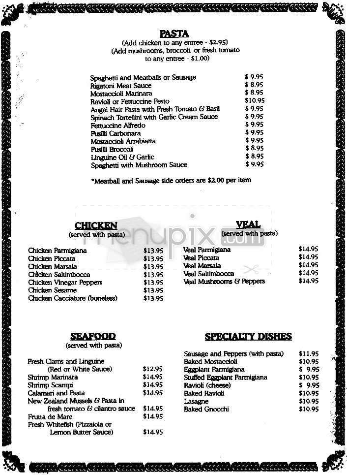 Fabs Corner Cucina - Sherman Oaks, CA menu_pic
