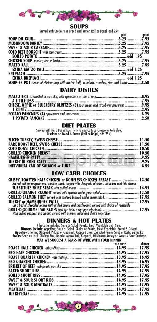 Factor's Famous Deli - Los Angeles, CA menu_pic