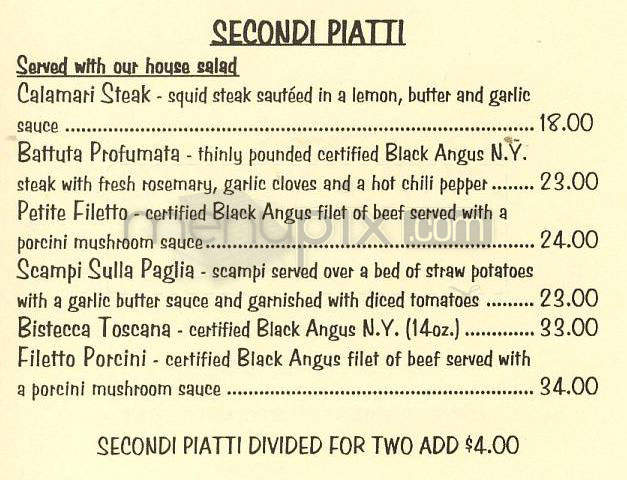 Far Niente Ristorante - Glendale, CA menu_pic