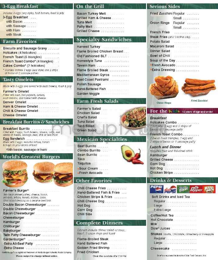 Farmer Boy's - Los Angeles, CA menu_pic