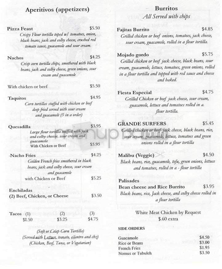 Fiesta Feast - Los Angeles, CA menu_pic
