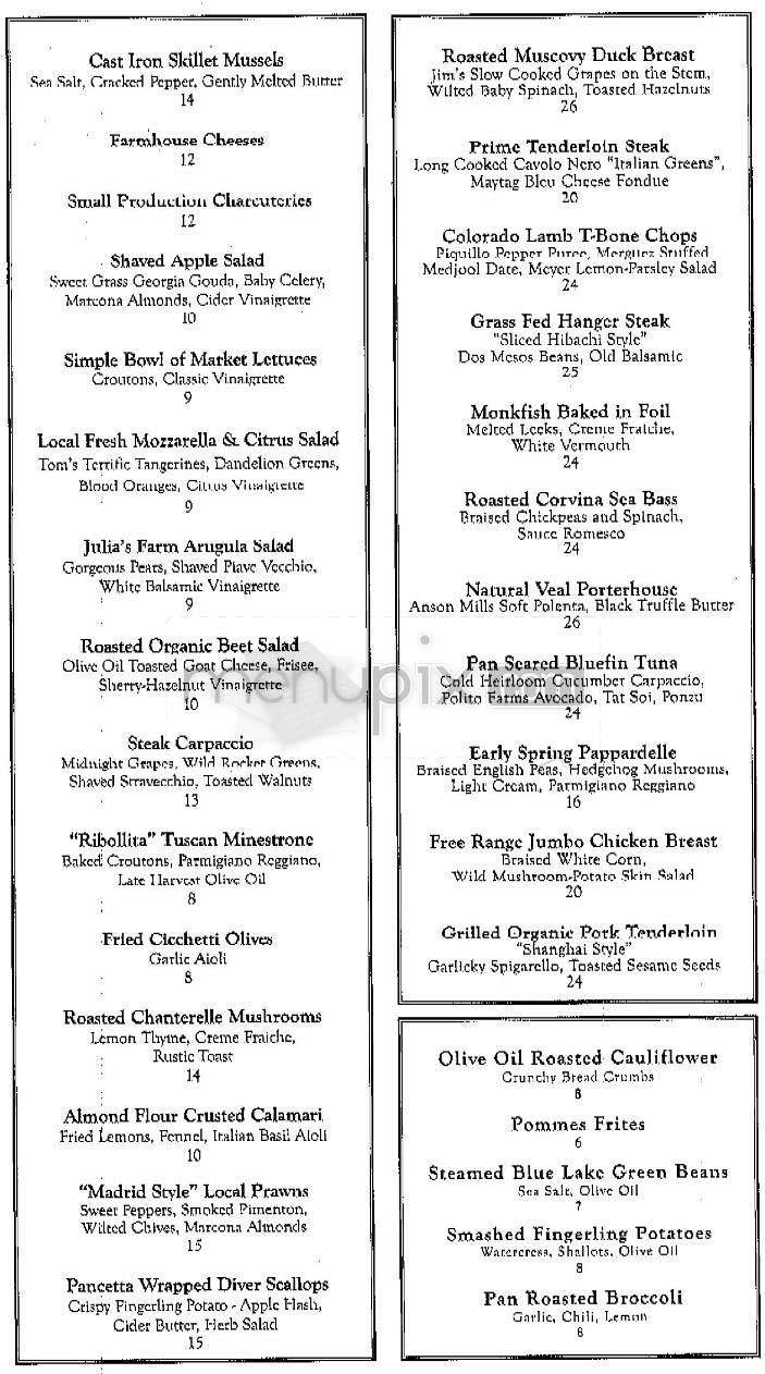 Firefly - Studio City, CA menu_pic