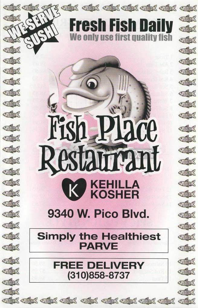 Fish Place - Los Angeles, CA menu_pic
