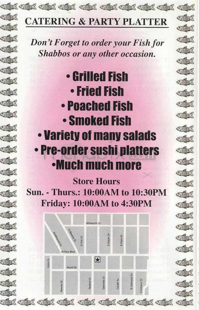 Fish Place - Los Angeles, CA menu_pic