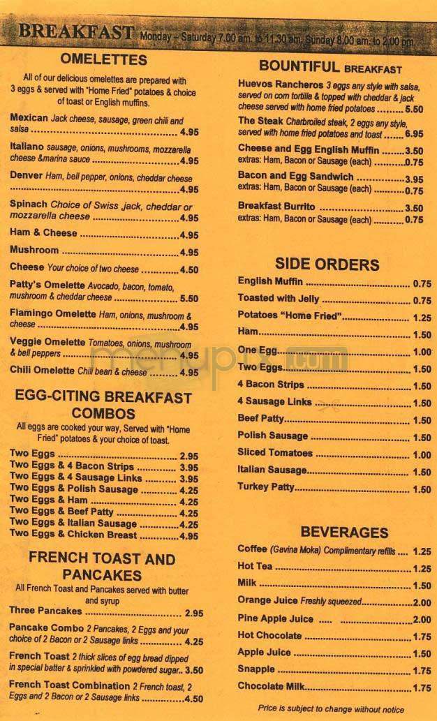 Flaming - Los Angeles, CA menu_pic