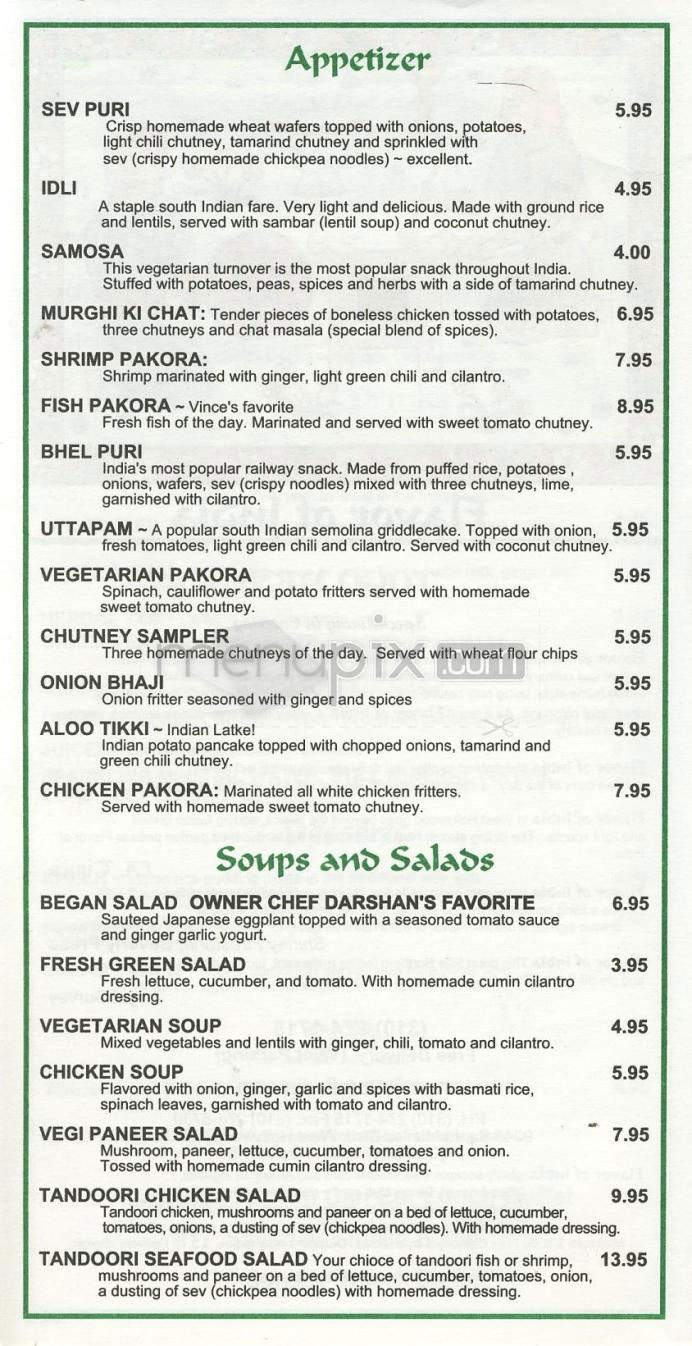 Flavor Of India - East Syracuse, NY menu_pic