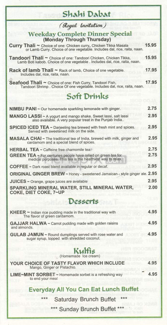 Flavor Of India - East Syracuse, NY menu_pic